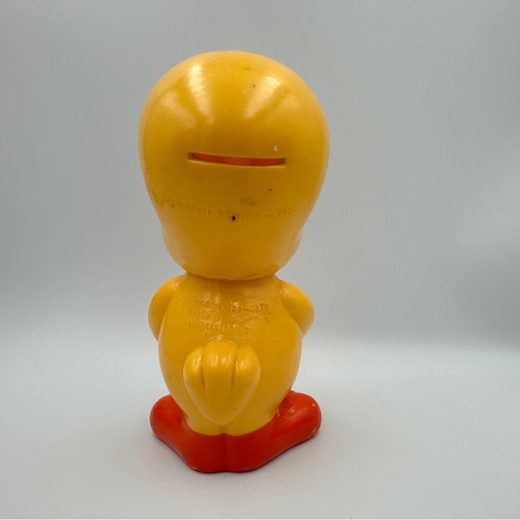 1976 Warner Brothers Tweety Bird Bank Vintage Dakin Made in Korea 6" Plastic - Picture 5 of 12